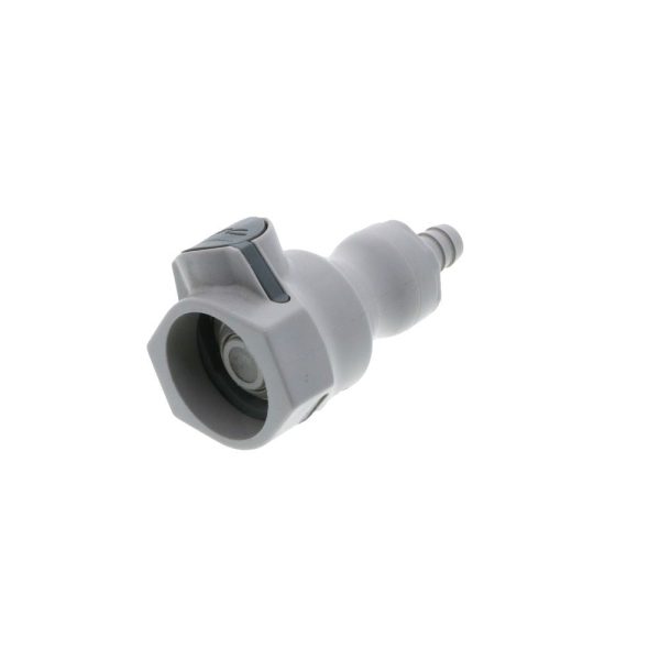 UDC Valved In-Line Hose Barb Coupling Body - 3 8 ID Barb Buna-N O-Ring For Discount - Image 2