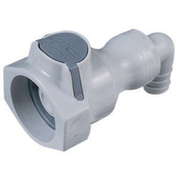 UDC Valved Elbow Hose Barb Coupling Body - 3 8 ID Barb Buna-N O-Ring Cheap