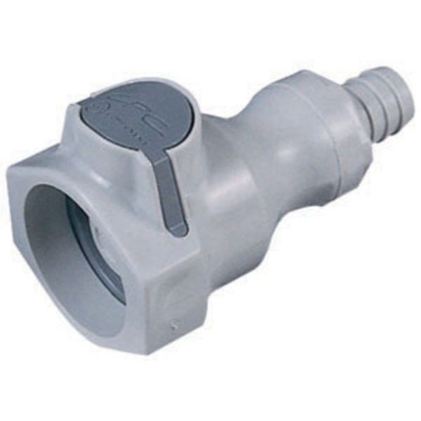 UDC Valved In-Line Hose Barb Coupling Body - 3 8 ID Barb Silicone O-Ring Supply