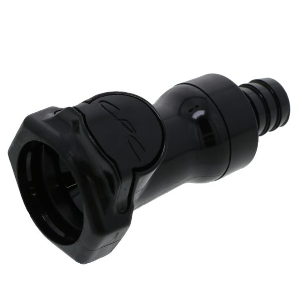 HFCD171057 Valved In-Line Hose Barb Coupling Body 5 8 ID Barb Hot on Sale - Image 2