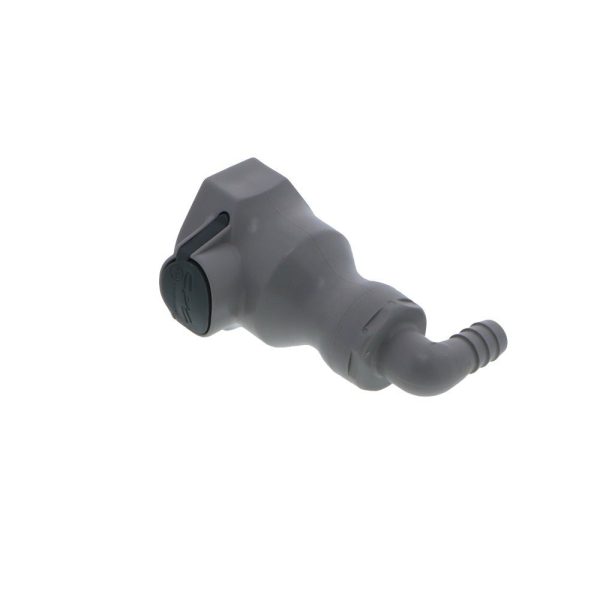 UDC Valved Elbow Hose Barb Coupling Body - 3 8 ID Barb Buna-N O-Ring Cheap - Image 2