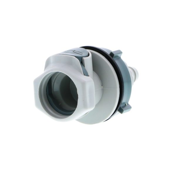 HFCD16612 Valved Panel Mount Hose Barb Coupling Body 3 8 ID Barb Hot on Sale