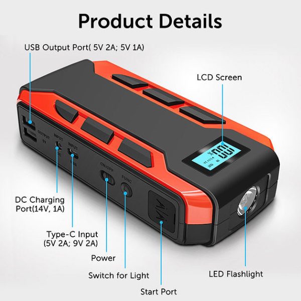 Sungale PORTABLE CAR JUMP STARTER A10 Sale - Image 5