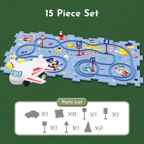 PuzzleRacer™ Kids Car Track Set - Educational Toy (60% OFF TODAY!) Online now
