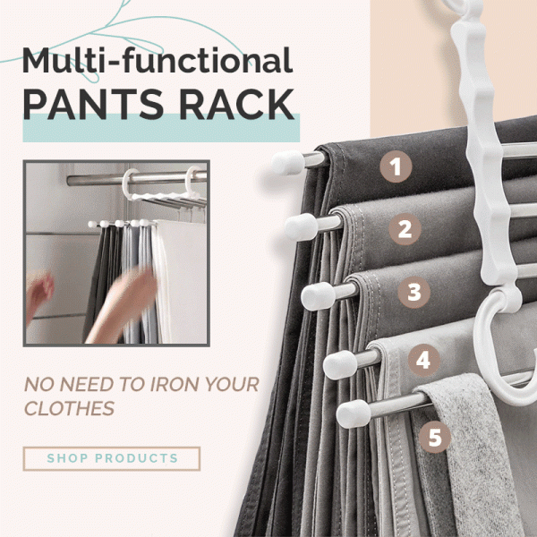 【? Buy 2 Get 3】Multi-functional Pants Rack Online now