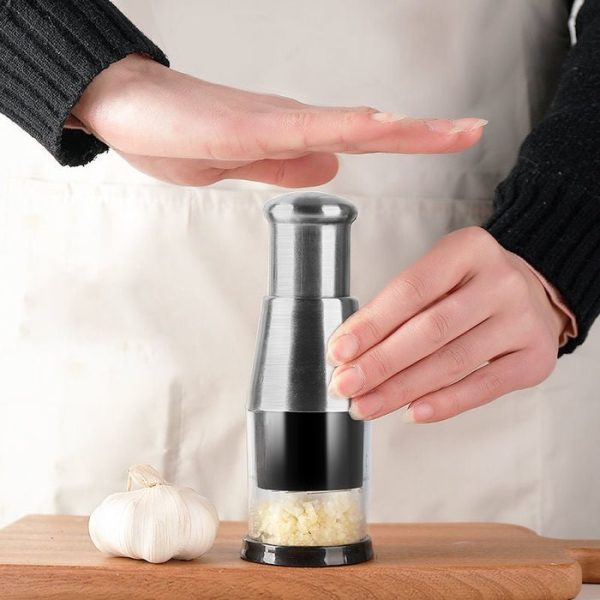 ???SUMMER Hot Sale 48% OFF-Pressed Garlic Chopper(?Order now and get a free roll garlic peel?） Cheap - Image 2