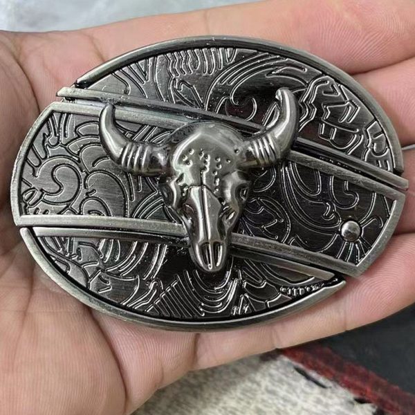 ?LAST DAY 50% OFF?Fashion Punk Genuine Leather Belt With Knife Online Hot Sale
